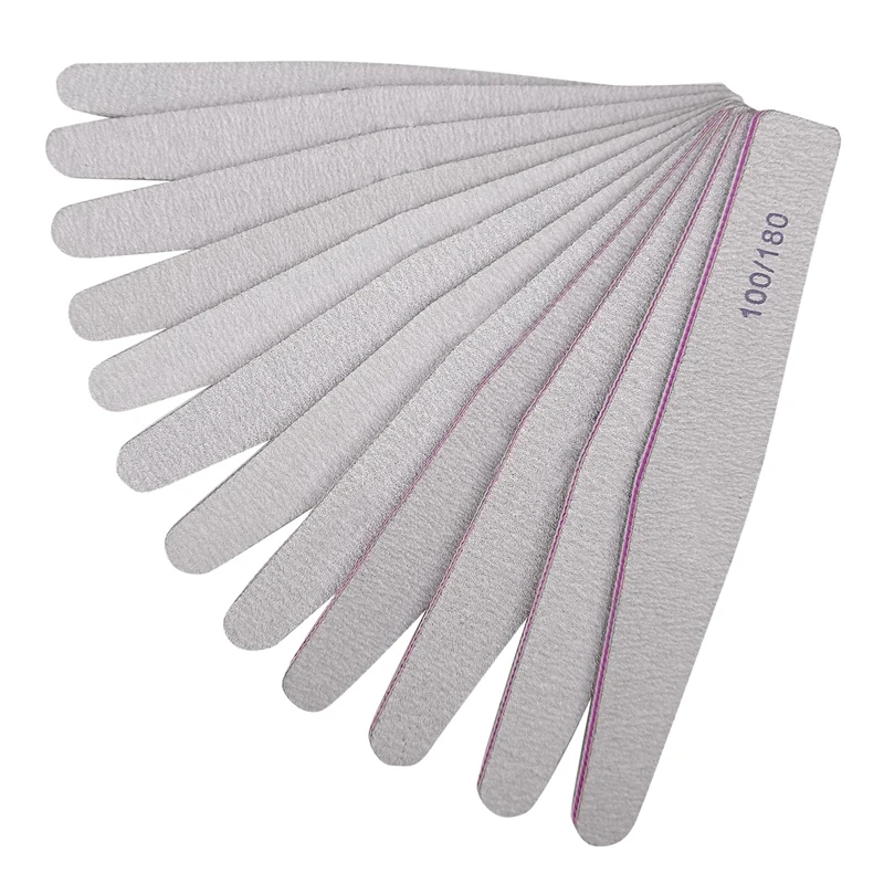 

Nail Files Double Sided Emery Board Grit 100 180 Grit Nail File Apply Manicure Pedicure