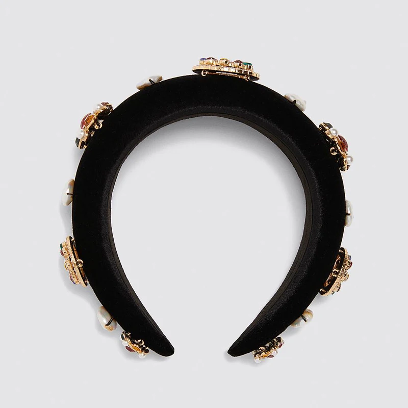 Ztech New Fashion Wide Black Resin Hair Band Hair Hoop Za Accessories For Women Girls Vintage Headbands Headwear
