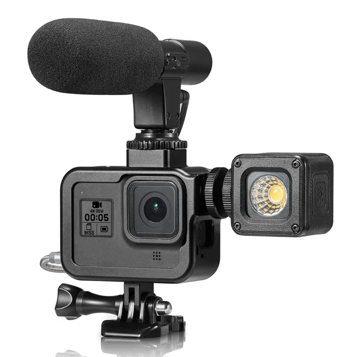 Алюминиевый сплав защитный корпус рамка чехол+ удлинитель для Gopro Hero 8 VDX99