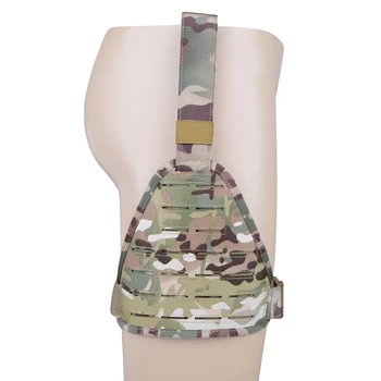 

Laser Cutting Molle Drop Leg Platform Panel High Ride Hook&loop Belt Strap Interior Mesh Padded For Hunting Airsoft