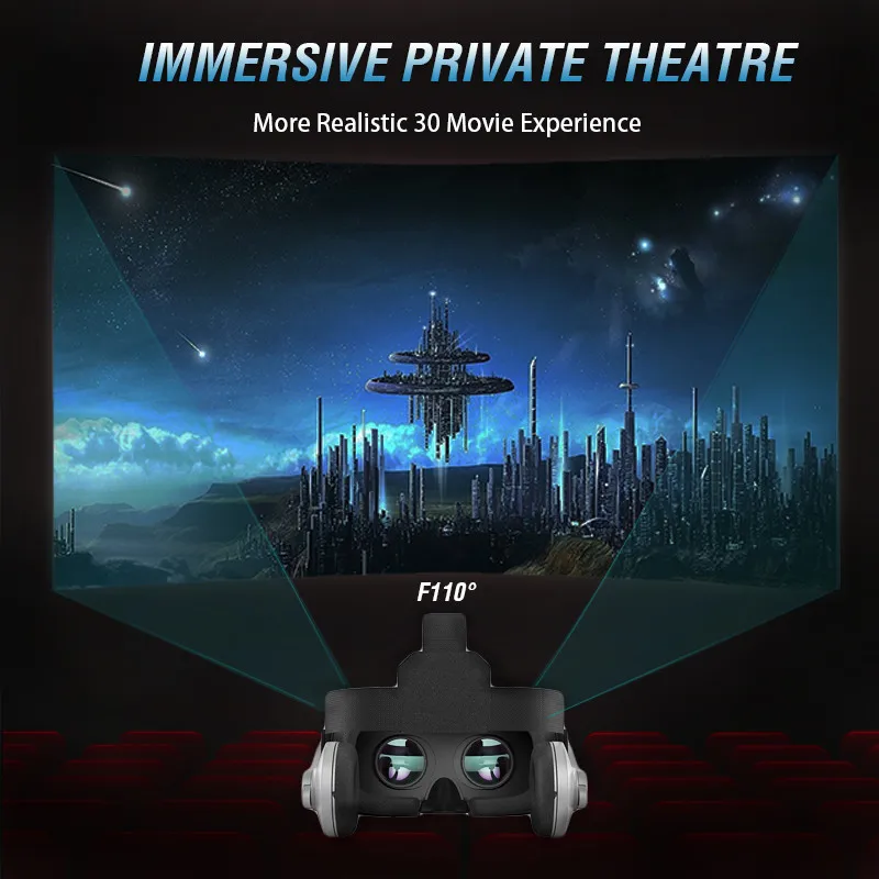 Новые Shinecon 9 0 VR Очки виртуальной реальности с геймпадом 3D очки гарнитура шлем