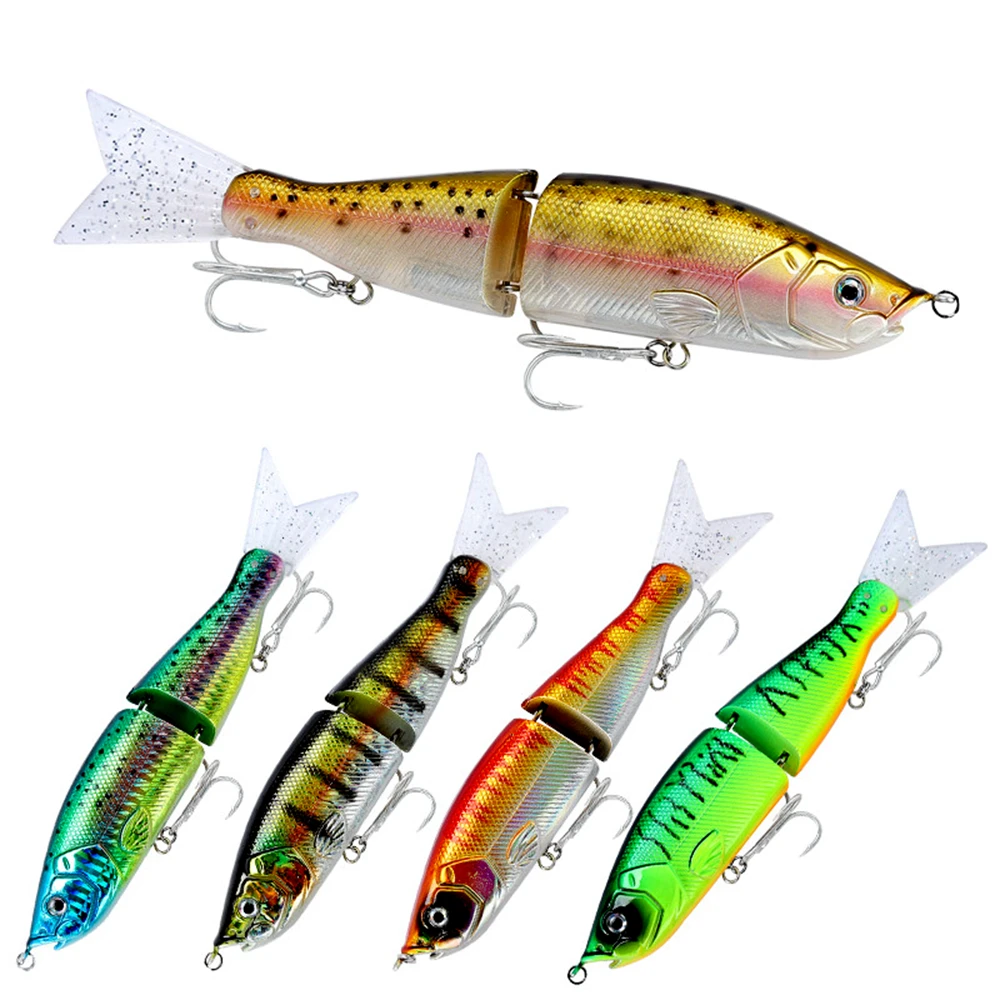 

55g Big Bait Saltwater Sinking Fishing Lure Minnow 2 section Body VMC sharp hook Reflective Soft tail Sea Fishing tackle Wobbler