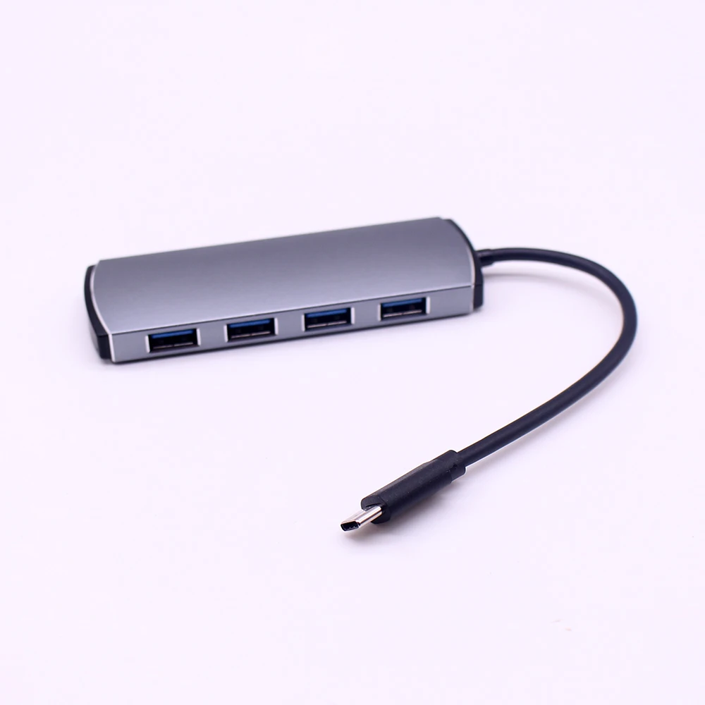 USB 3,0 концентратор разветвитель адаптер концентратор USB type C 4 порта для MacBook Air Pro Google Chromebook Pixelbook PC ноутбук USB-C type-C концентратор