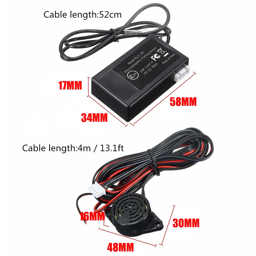 12V электромагнитный автомобильный Грузовик парковочный Реверсивный резервный Радар-датчик комплект