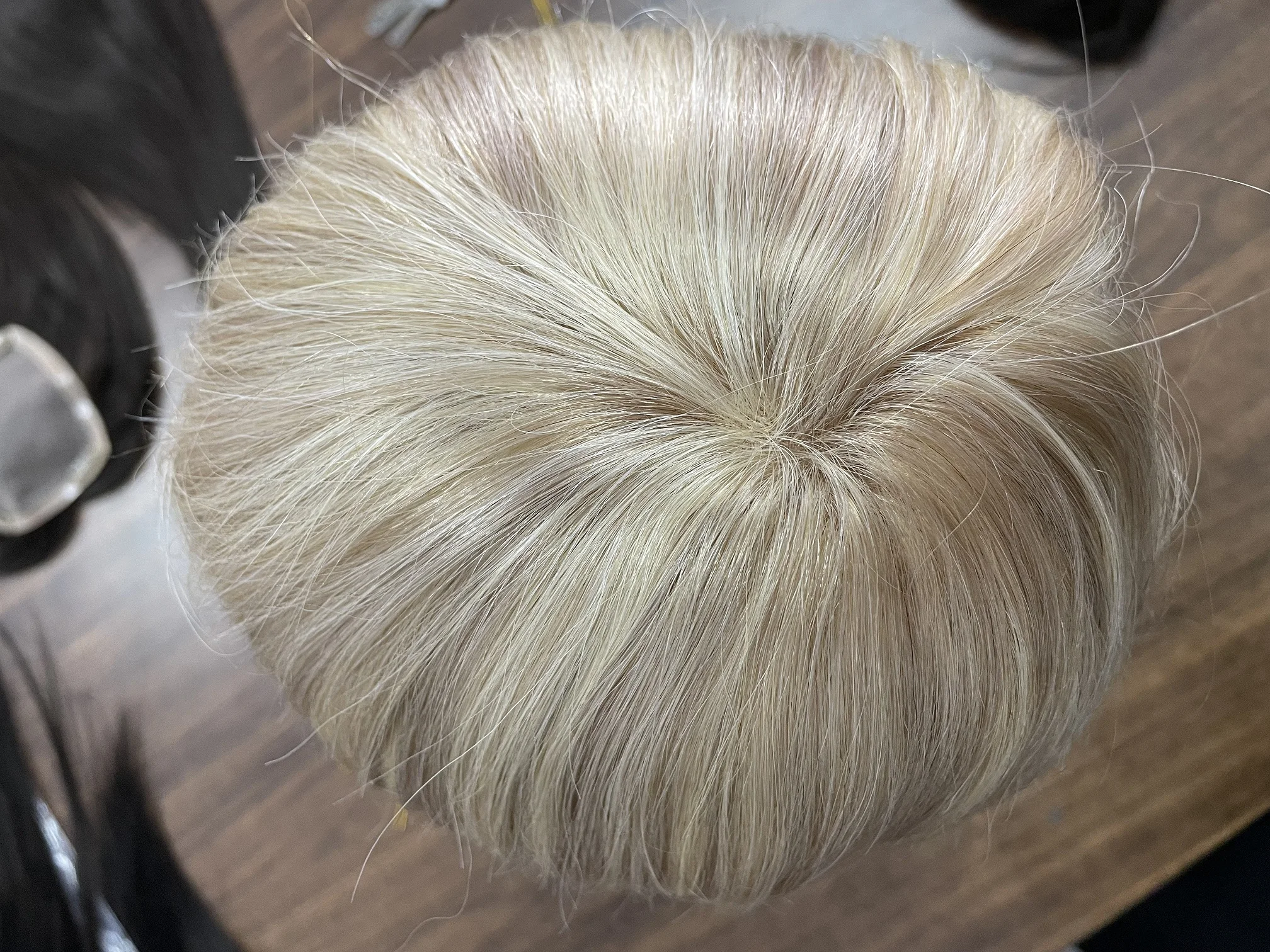 Peça com Clipes Base para a Mulher Completo Brilho Cabelo Topper Ombre 13*13cm Máquina Naturalmente Confortável 100% Coroa Respirável Mono 6 Aplique tic tac