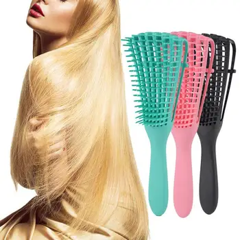 

Hair Brush Scalp Massage Comb Women Detangle Hairbrush Fatigue Care Hairdressing Green/Pink Reduce Salon Health Comb P0I8