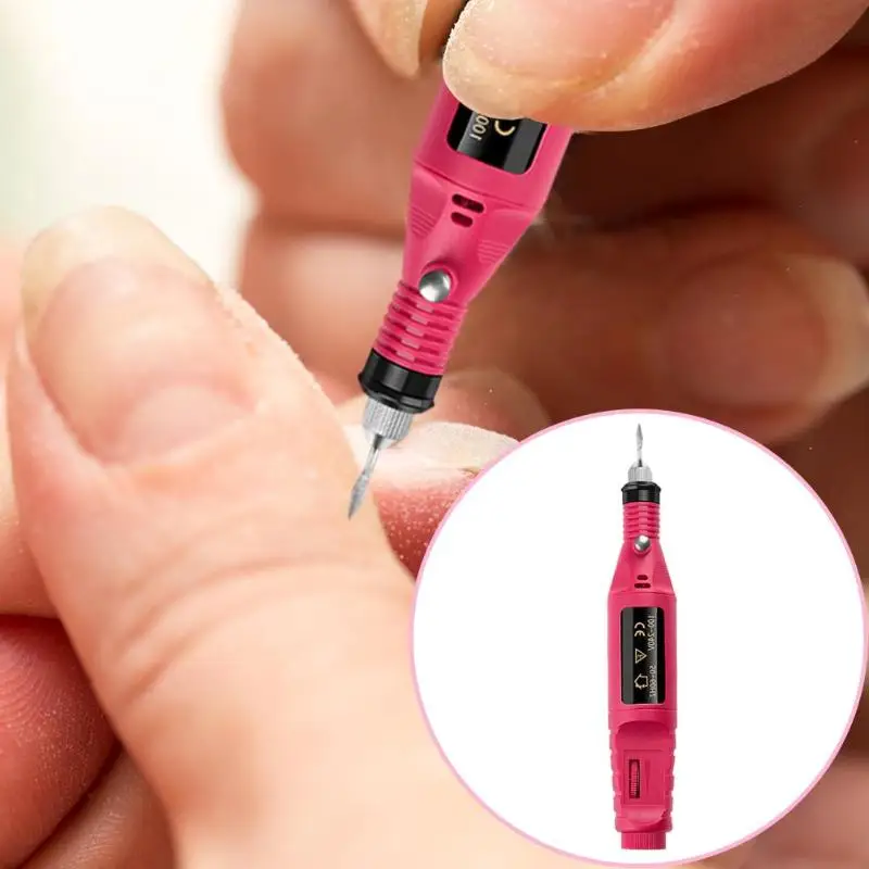 Мини-Маникюрный шлифовальный станок набор для удаления омертвевшей кожи пилка для полирования ногтей искусство Отличный мотор с низким уровнем шума мощный