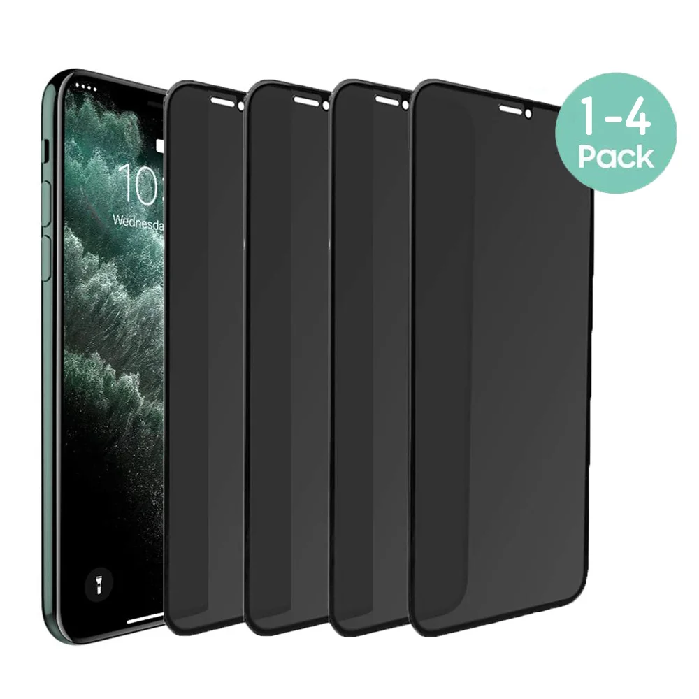 

1-4PCS Anti Spy Peep Privacy Tempered Glass for Apple IPhone11 Pro XS Max XR X IPhone 12 7 8 6 6S Plus Film Screen Protector