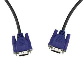 

Male to Male Plug TV Laptop LCD PC Computer Monitor Cable Wire Lead 1.5M 1.8M Black Blue VGA 15 Pin r20