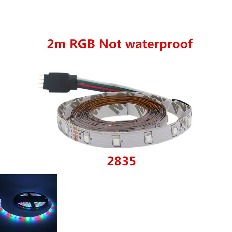 5M RGB 2835SMD Водонепроницаемый Светодиодные ленты 12v неоновый светильник - Emitting Color: 2mrgb Not waterproof