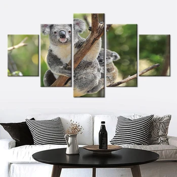 

Koala 5 pieces Popular Pictures Canvas Painting Wall Art Pictures Posters And Prints Pictures for Living Room