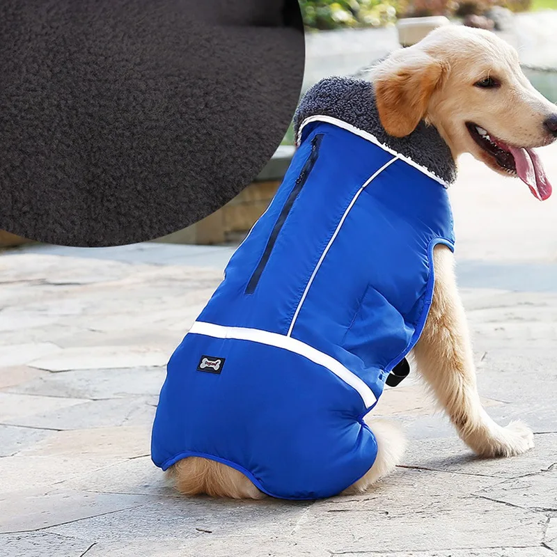 Winter Dog Vest Windproof Pet Down for Chihuahua Teddy Warm Puppy Clothing Reflective Strip Dog Coat Comfort Pet Clothes