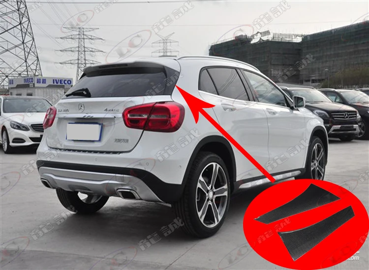 Подходит для Mercedes Benz GLA карбоновое волокно заднее окно фланг GLA углеродное волокно C пост крепления заднего фланга