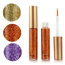 10 цветов, жидкая блестящая подводка для глаз, для женщин, макияж, Водостойкая Подводка для глаз, легко носить, пигментированная красная, белая, золотая, корейская косметика TSLM2