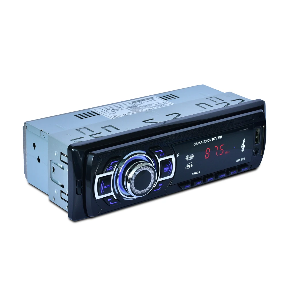 

RK-522 1din Auto Radio Audio Stereo 12V AUX USB SD FM Radio Station Bluetooth car radio MP3 Player in-dash with remote control