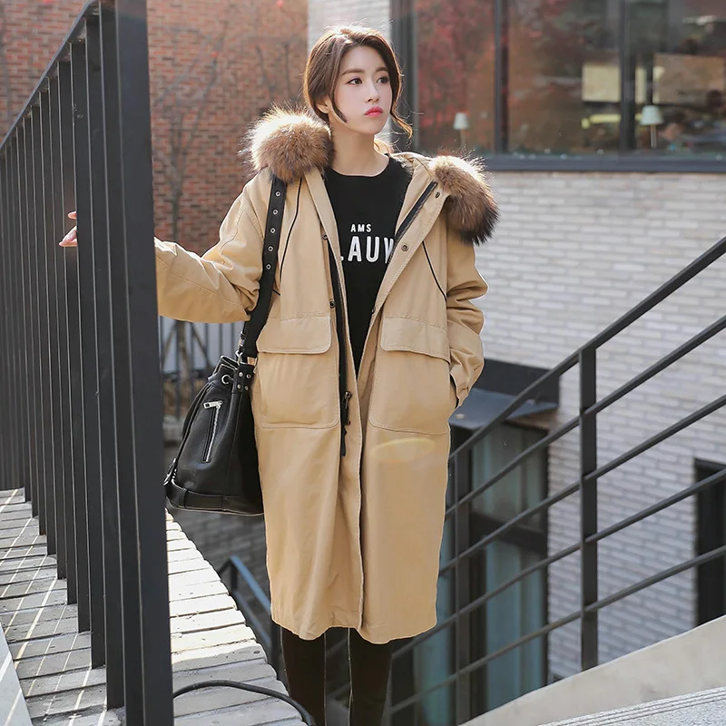 

Photo Shoot Big Goods 2017 Winter New Style Korean-style WOMEN'S Wear Thick Military Cotton-padded Clothes