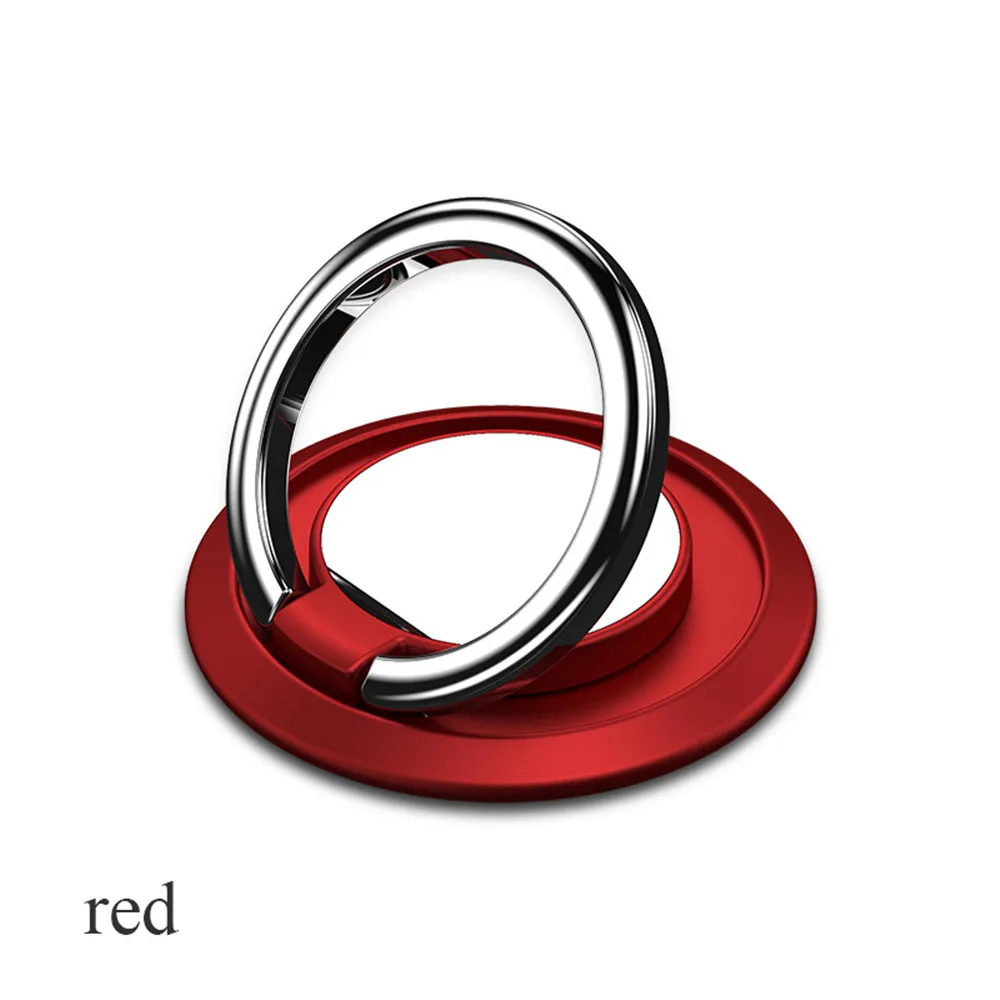 red 1 шт. Универсальный вращающийся на 360 градусов тонкий держатель для телефона с кольцом-подставкой Высокое качество металлический держатель для телефона Аксессуары для мобильных телефонов - Цвет: red