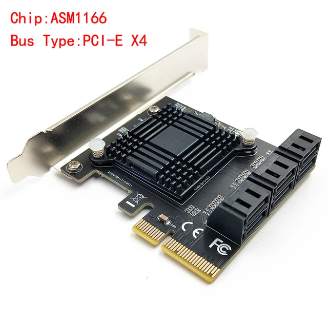 6 Port SATA 3 PCI Express Expansion Card PCIE/PCIE SATA