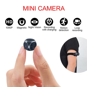 

Mini Camera Small Camera 1080P HD Wide Angle MINI Camcorder Video Recorder Sport Cam Night Vision Motion Detection Micro Camera
