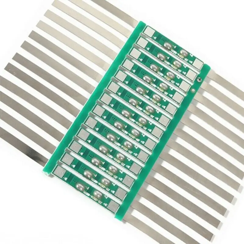 10pcs/set 3.7V 3A BMS Protection Board for 1S 18650 Lithium Battery Over Charge Protective Plat with Solder Belt W3JB