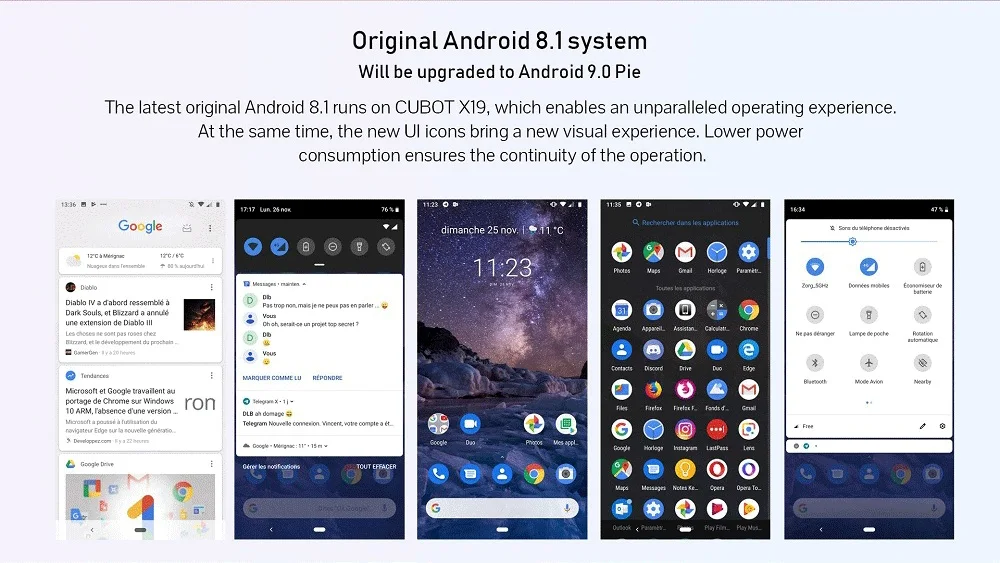 Cubot X19 Android 8,1 Helio P23 восьмиядерный смартфон 4 Гб+ 64 Гб 5,9" 2160*1080 двойная камера 16 МП FHD+ Face ID 4000 мАч большая батарея