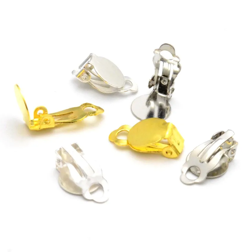 36 Pezzi Di Convertitori Per Orecchie Non Forate – Clip A Vite In Ottone Oro/argento – Fai Da Te Gioielli