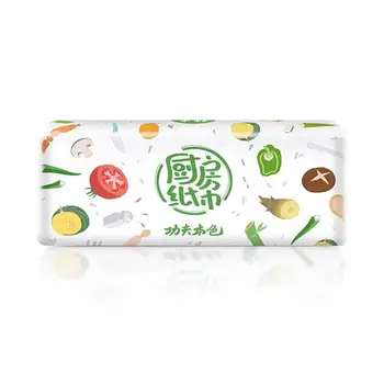 

Kitchen paper, water and oil absorption bamboo pulp color paper removable kitchen toilet paper tissue