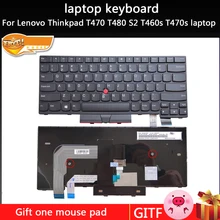 Новая клавиатура для ноутбука с английскими клавишами для lenovo Thinkpad T470 T480 S2 T460s T470s