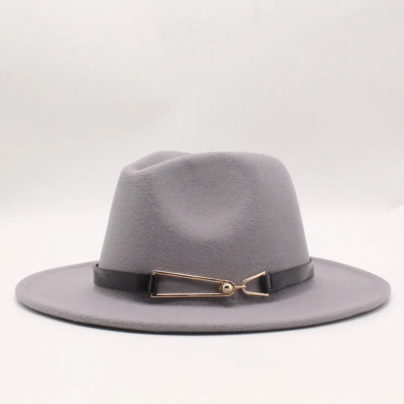 Зимние фетровые шляпы «Fedora» мужские Имитация шерсти церковные осенние модные шляпы с широкими полями женские фетровые шляпы