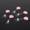 80Pcs/10Set Float Transparent Rubber Stopper Fishing Bobber Stopper Float Cylindrical Space Bean Fish Line Tackle Accessories ► Photo 1/5