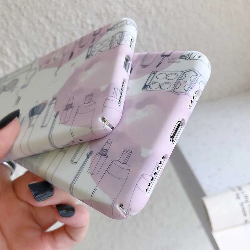 Розовые синие косметические жесткие чехлы для ПК huawei P30 P20 lite mate 20 Pro Honor 8X10 Lite 20 V20 Nova 3 3i 4 5 5i back fundas capa