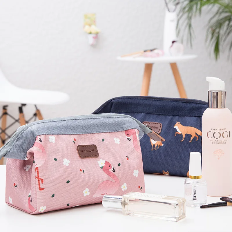 Bufan Flamingo Cosmetic Bag Large Capacity Waterproof Wash Bag in Bag Travel Small Storgage Bag Storage Bag