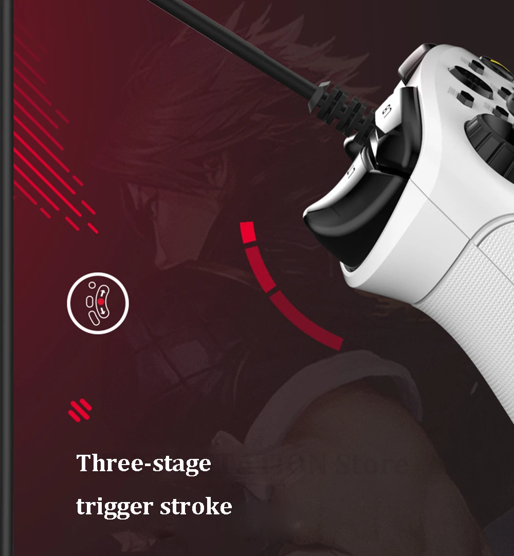 Original BETOP Asura 3 Competitiv Gamepad USB Wired Joystick Enhanced Vibration For Steam For PS3 PC TV for STB for Tesla