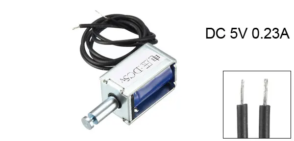 UXCELL мини соленоид Электромагнит постоянного тока 3/4. 5/5/12V 40g 2/3 мм тянуть Тип открытая рамка линейного движения для дома Приспособления машина 1 шт - Цвет: 2mm 20g 1mm 40g