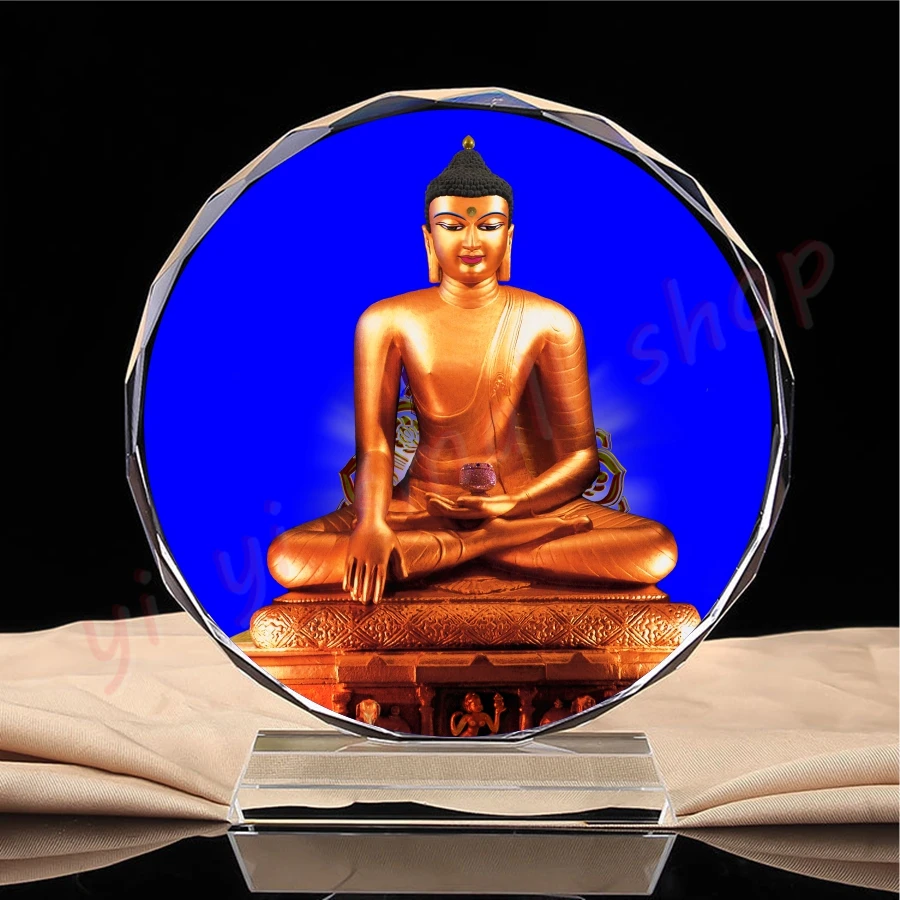 

Bodhicaya Zhengjue tower Sakyamuni Buddha isomorphic statue, Sakyamuni Buddha statue, crystal ornaments, craft products