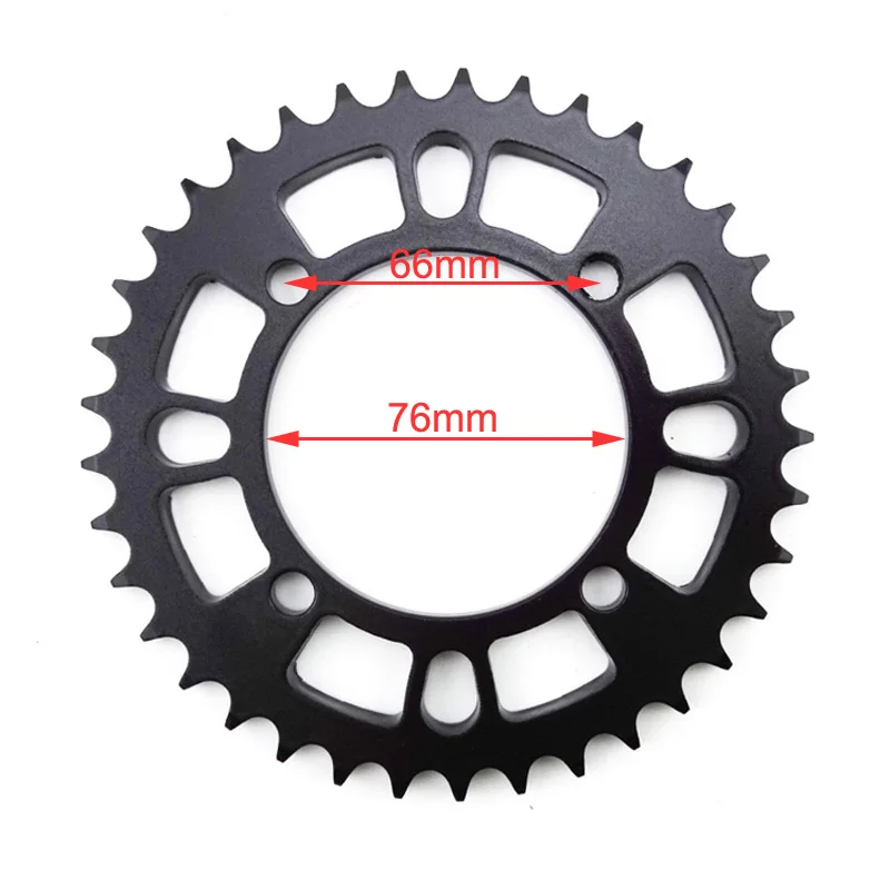 XLJOY 428 76 мм 37 зубная Задняя звездочка для 50cc-190cc CRF50 SSR YCF IMR Atomik Thumpstar BSE Apollo Kayo DHZ GPX питбайк велосипед