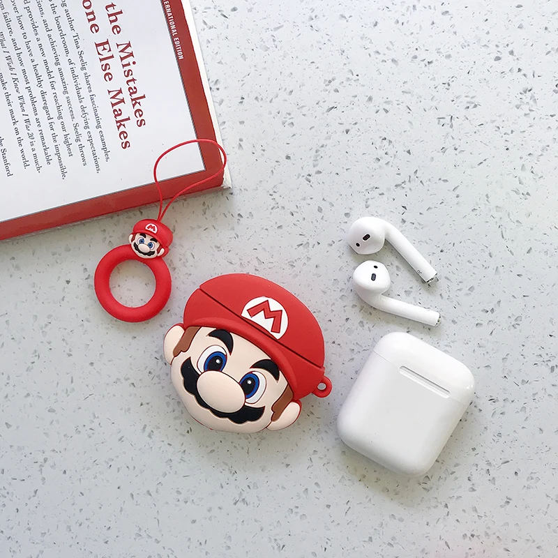Чехол для наушников для Airpods, силиконовый чехол, Мультяшные милые чехлы для наушников для Air Pods, чехол s для Apple, Earpods, наушники, аксессуары 2 - Цвет: as pic