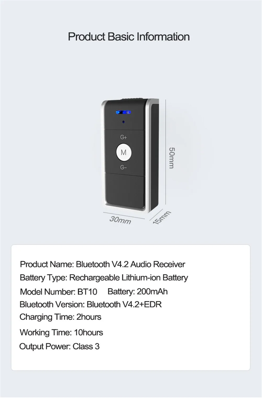 FENIORES бренд Клип Bluetooth музыкальный приемник 3,5 мм портативный стерео аудио беспроводной BT 4,0 для ТВ динамик ПК планшеты 10 м Диапазон