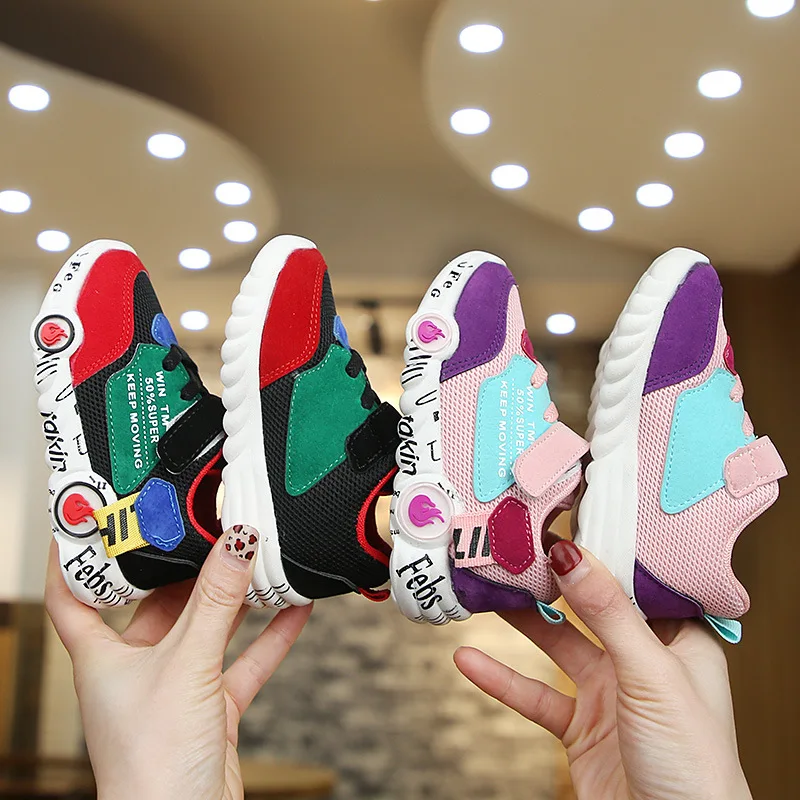 

New Children Boys Girls Casual Shoes Baby Soft Sole Toddler Sneakers Mesh Breathable Running Sports Shoes Kids Sneakers