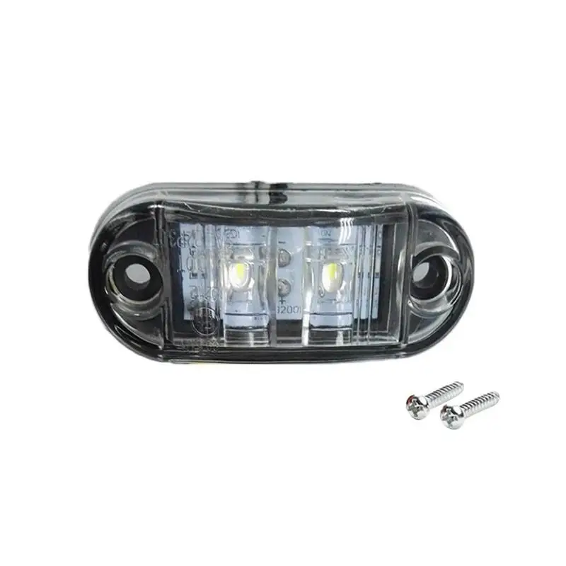 12 V/24 V Светодиодные, боковые, габаритные фонари автомобиля Внешнее освещение Предупреждение хвост светильник авто грузовой автомобиль с прицепом грузовой автомобиль лампы белого цвета, 1 шт