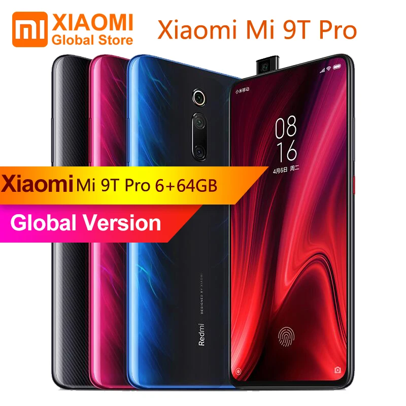 

Global Version Xiaomi Mi 9T Pro (Redmi K20 Pro) 6GB RAM 64GB ROM Smart Mobile Phone Snapdragon 855 Octa Core 48MP Camera