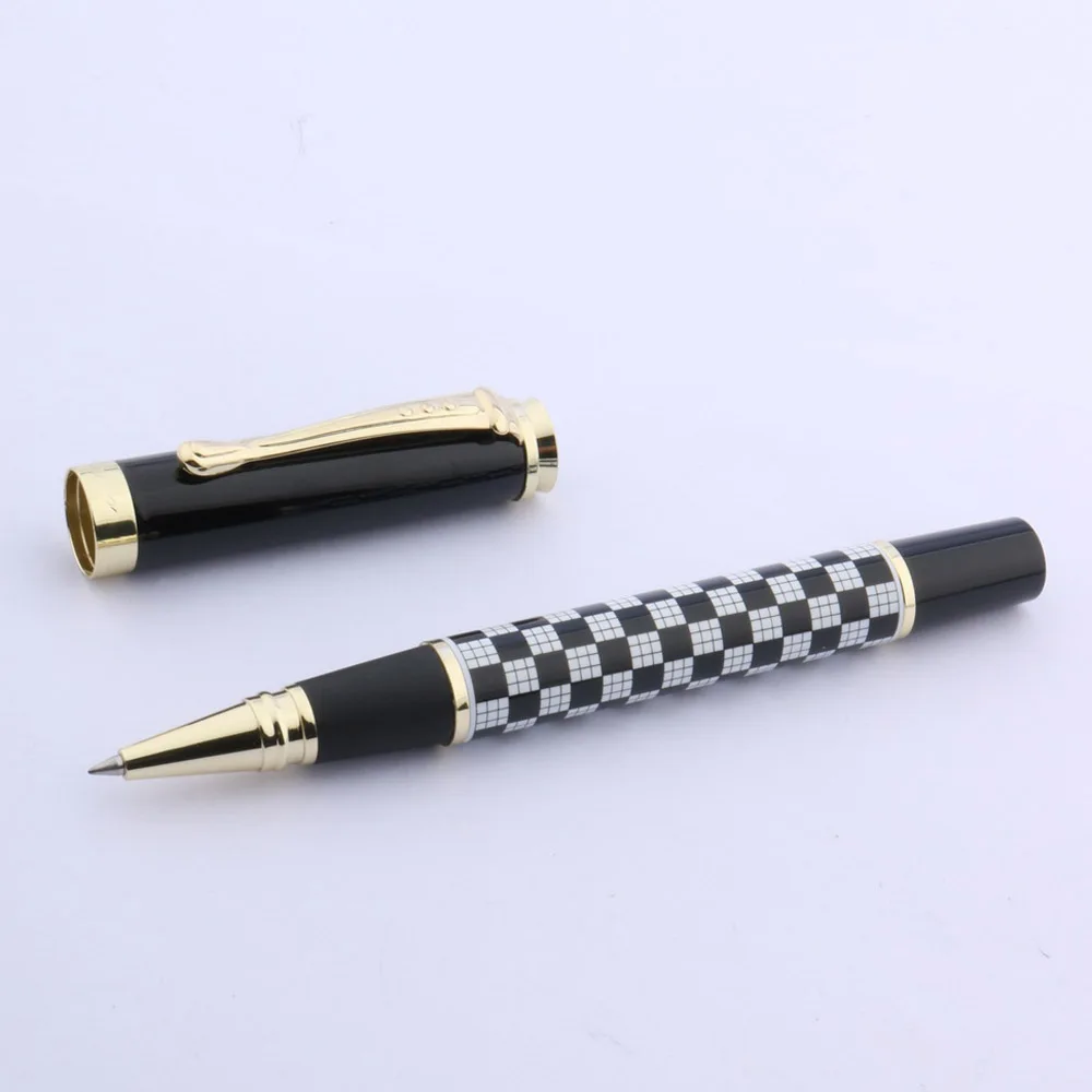 JINHAO 500 ROLLER BALL PEN WHITE AND BLACK CHESSBOARD free shipping 