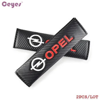 

Ceyes Excellent Car Styling Case For Opel H G Astra Corsa Insignia Carbon Fibre Seat Belt Cover Car Accessories Car-Styling 2pcs
