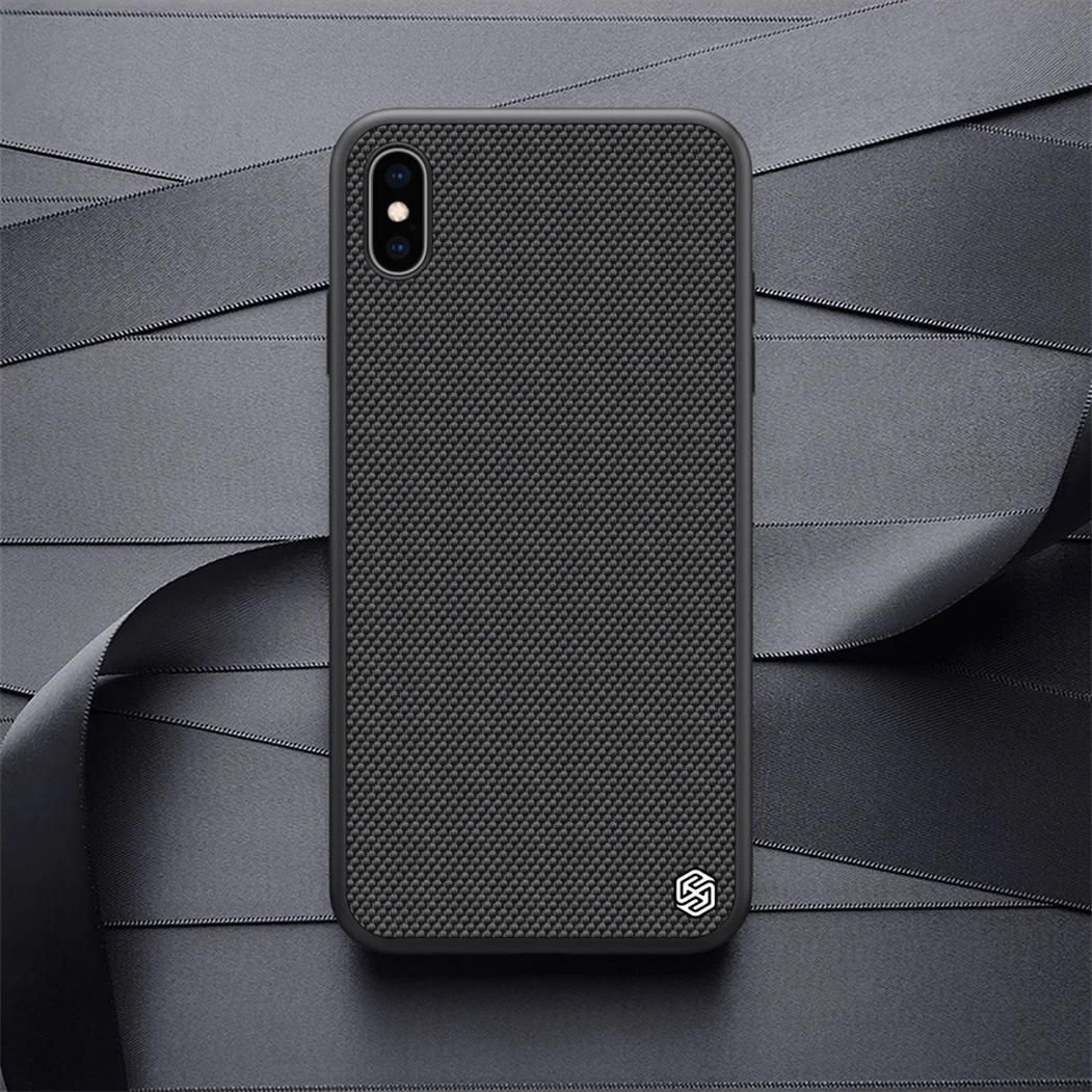 Чехол для iPhone X XS XR XS Max NILLKIN текстурированный нейлоновый корпус прочный нескользящий тонкий и легкий чехол для iPhone XS чехол
