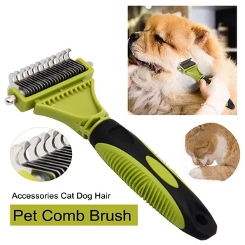 

Grooming Tool Cat Dog Styling Accessories Double Sided Hair Multifunction Salon Pet Dematting Comb Shedding Fur Hairdressing