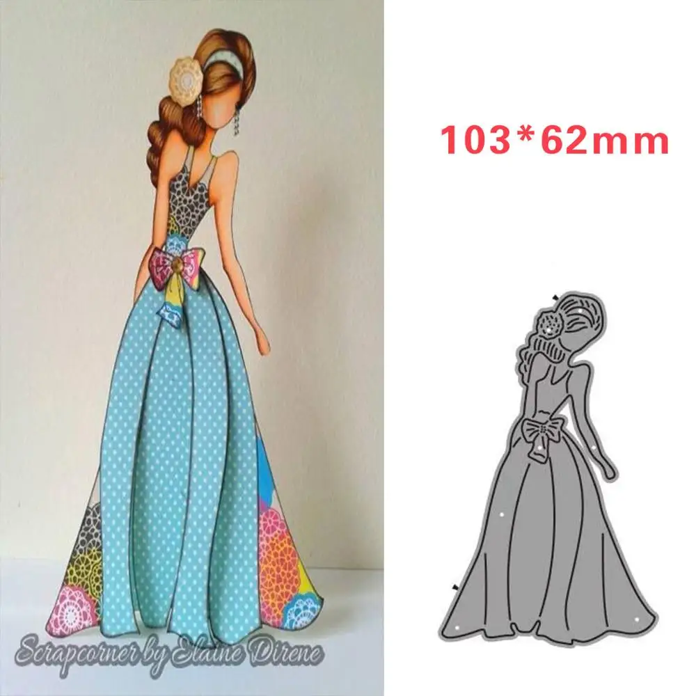 320 милые девушки новая кукла вырубные штампы для девочек металлический трафарет
