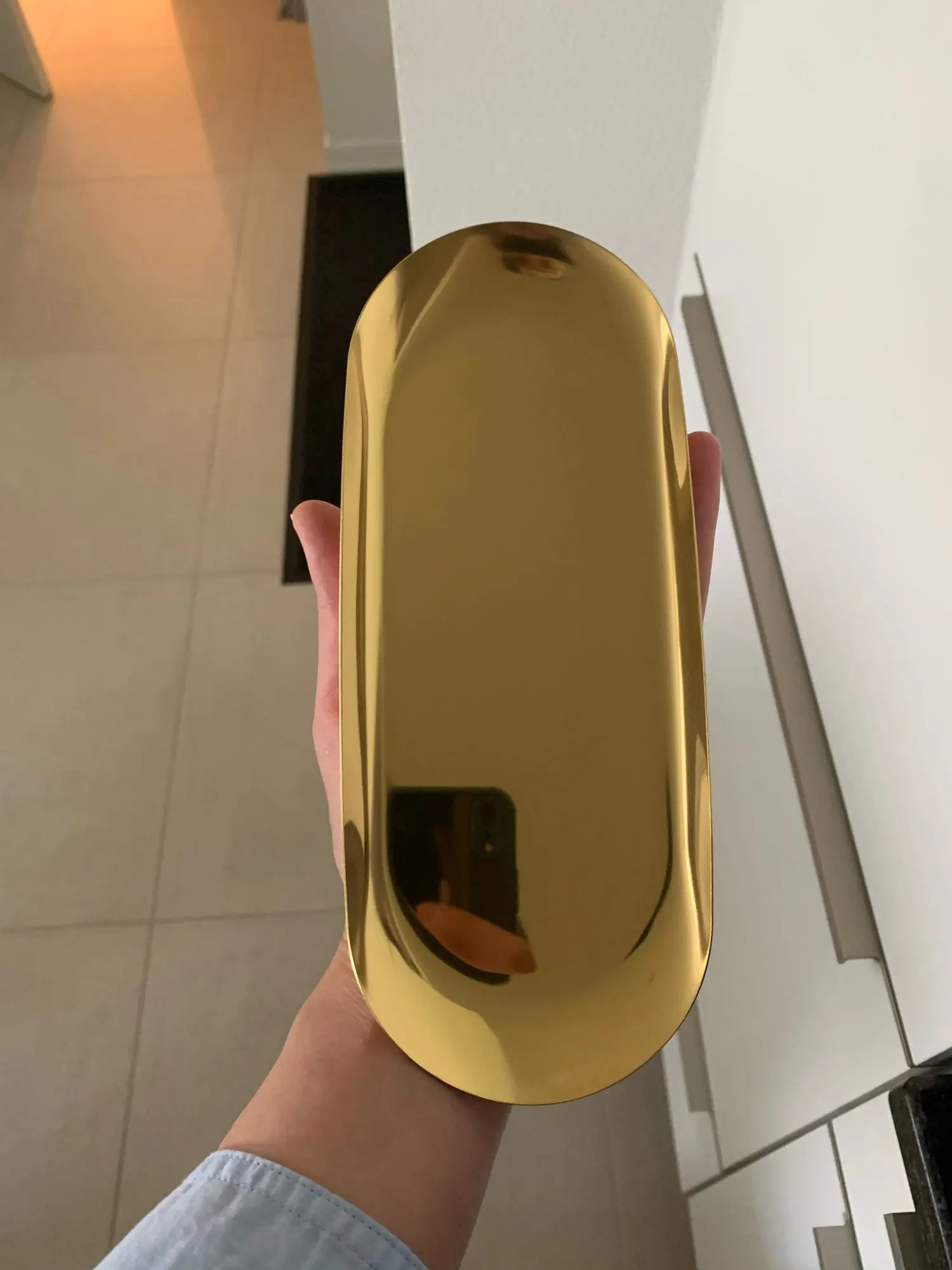 

Nordic Style Gold Dining Plate Stainless Steel Dessert Nut Fruit Cake Tray Snack Jewelry Necklace Plate Western Steak Kitchen