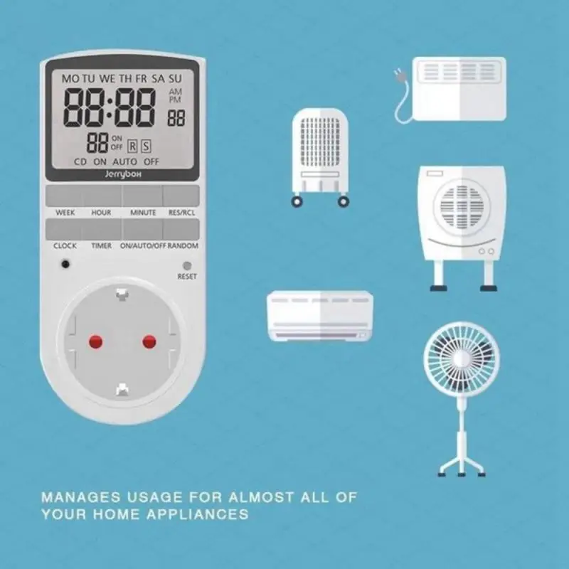 Electronic Digital Timer Switch EU UK US  Kitchen Timer 24 Hour Cyclic Programmable Timing Socket Energy Saving Digital Kitchen