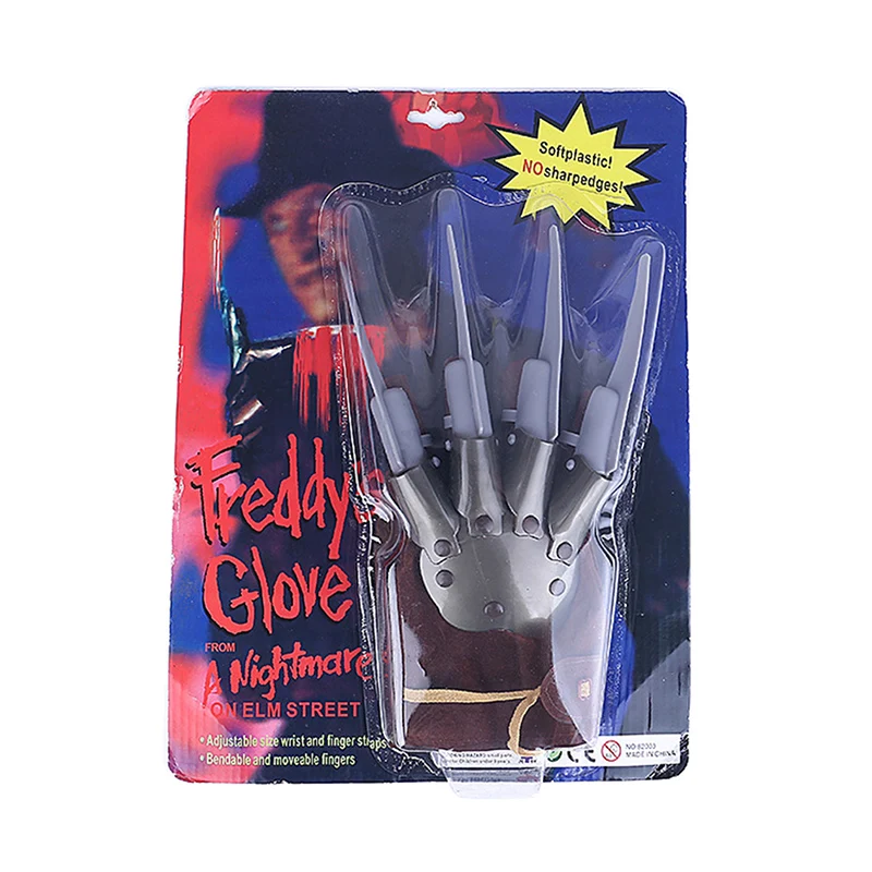Коготь привидения перчатки с гвоздями кошмар на улице Вязов Фредди перчатки Vosplay реквизит для запугивания аксессуары для костюмов на Хэллоуин