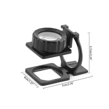 

Metal Foldable Magnifier 20X Linen Tester Loupe Cloth Thread Counter Magnifying Glass